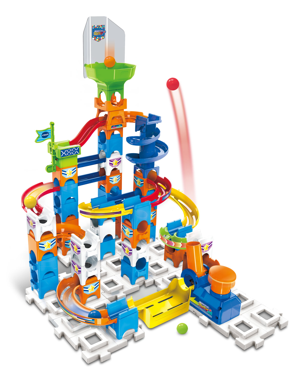 Circuit a billes VTECH Marble Rush - Adventure Set S100 - 61 pieces et 5 MarbleBilles incluses