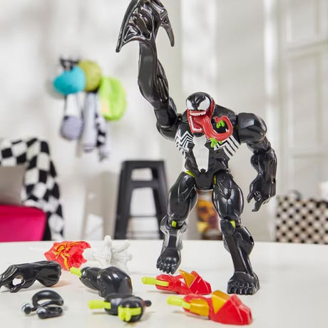 MixMashers Venom Deluxe, figurine 12 cm personnalisable a mélanger et combiner avec accessoires, Marvel, des 4 ans