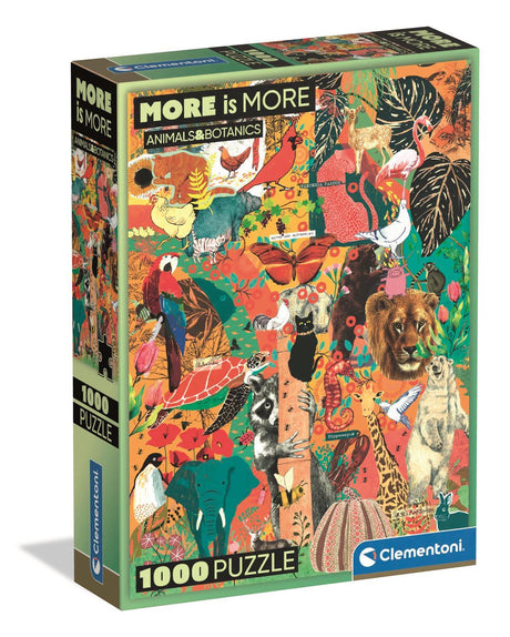 CLEMENTONI - Compact 1000 pieces - More is more - Animals & Botanics