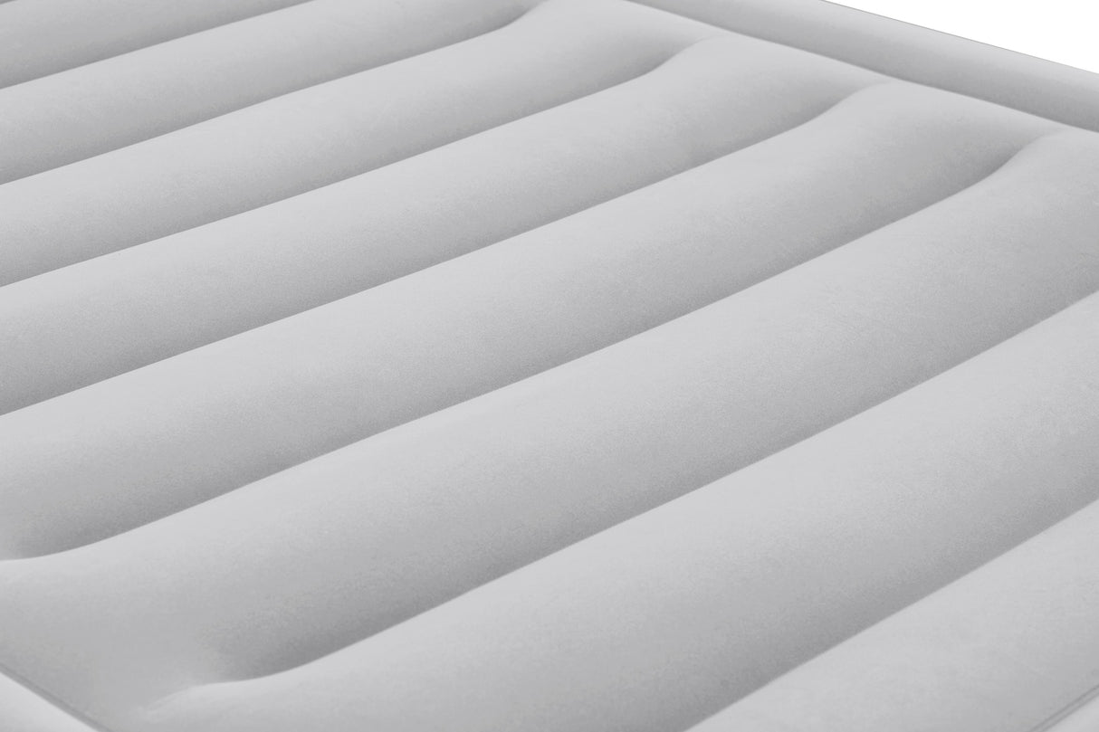 Matelas gonflable - BESTWAY - 671BD Queen - Pompe électrique intégrée - Tete de lit LoungeLux - Tritech durable