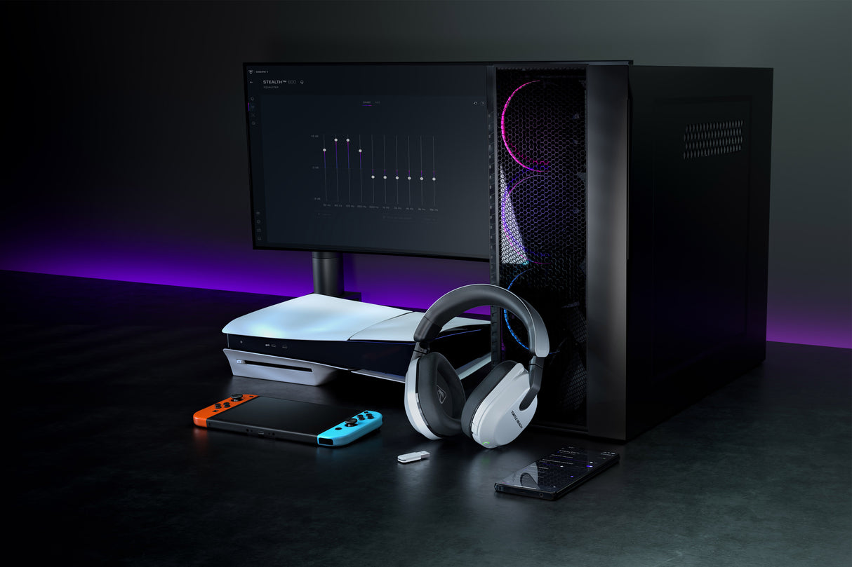 Casque de gaming multi-plateforme sans fil - TURTLE BEACH - Stealth™ 600 PS (Gen 3) - Blanc