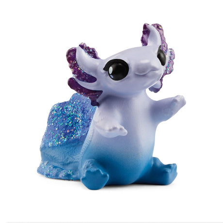 Figurine Animaux Marins - Coffret avec Salamandre Axolotl - Assortiment de 3 Jouets Schleich avec Maman et Bébé Axolotl - a offrir