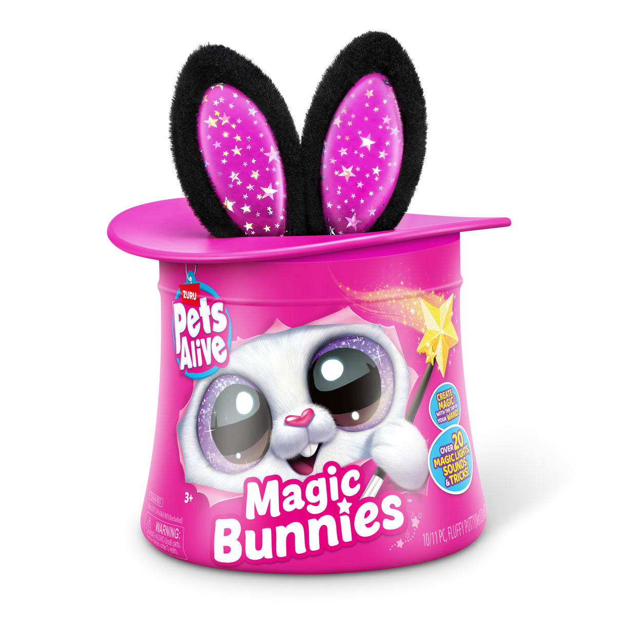Jeu interactif - ZURU - PETS ALIVE Magic Bunnies - 20 surprises - Effets lumineux - Mixte