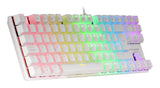 Clavier Gamer mécanique (Blue Switch) Mars Gaming MK80 RGB (Blanc)