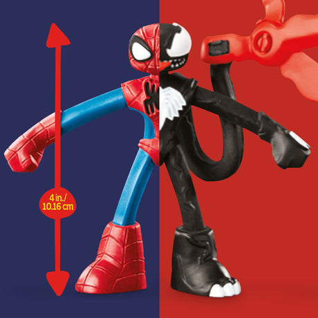 Play-Doh SpiderMan Attaque tranchante, coffret avec 2 figurines flexibles, 7 accessoires et pâte a modeler, des 4 ans, Marvel