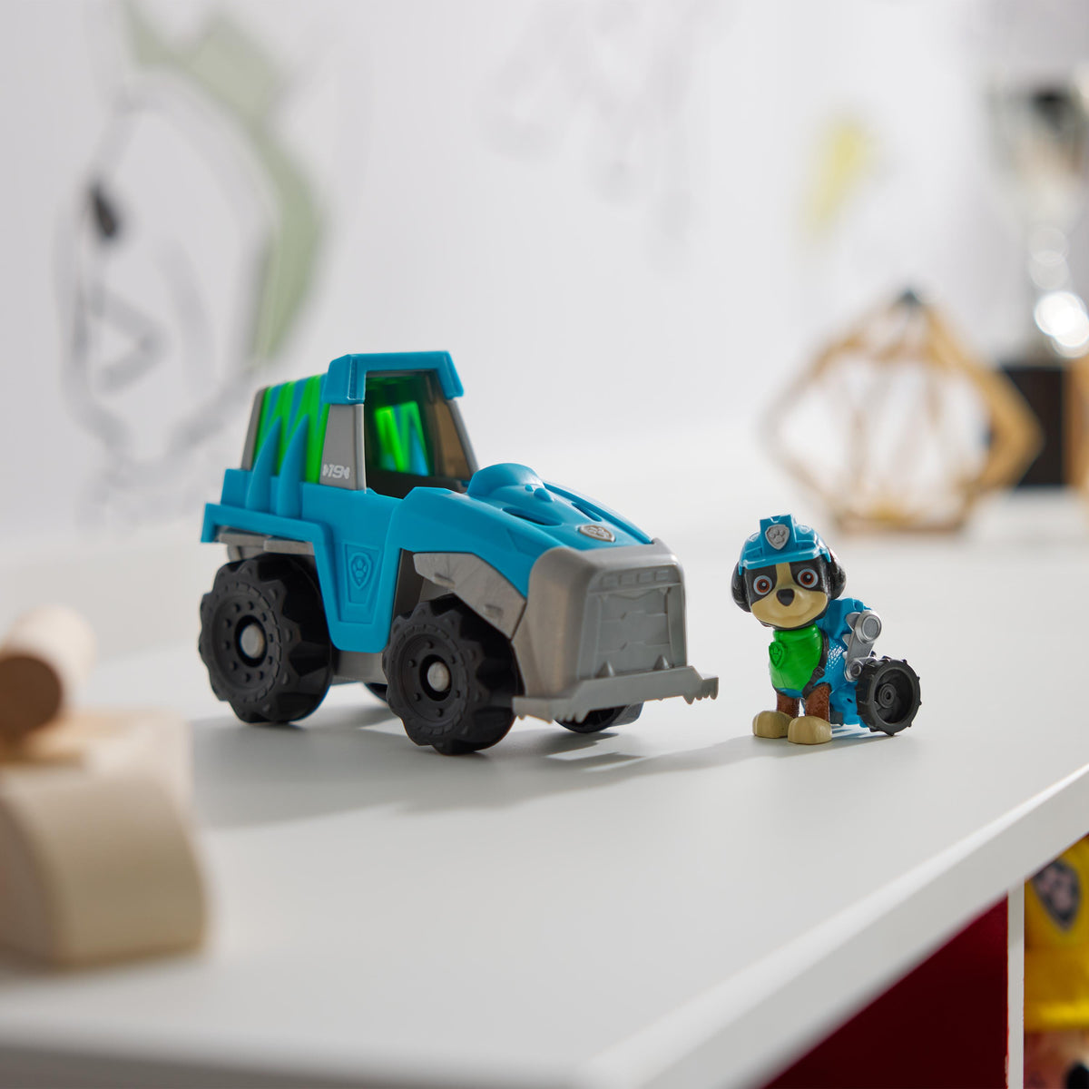 SPIN MASTERVEHICULE + FIGURINE REX La Pat' Patrouille
