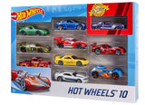 Hot Wheels - Coffret De 10 Véhicules - Coffret Petites Voitures - 3 ans et + 54886