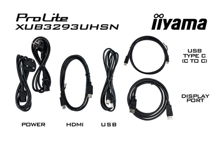 Ecran 32" Iiyama ProLite XUB3293UHSN-B5 4K Ultra HD (Noir)
