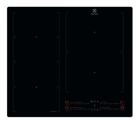 Plaque a Induction - ELECTROLUX - EIV66453I - 4 Foyers - 7350 Watts - Verre Trempé