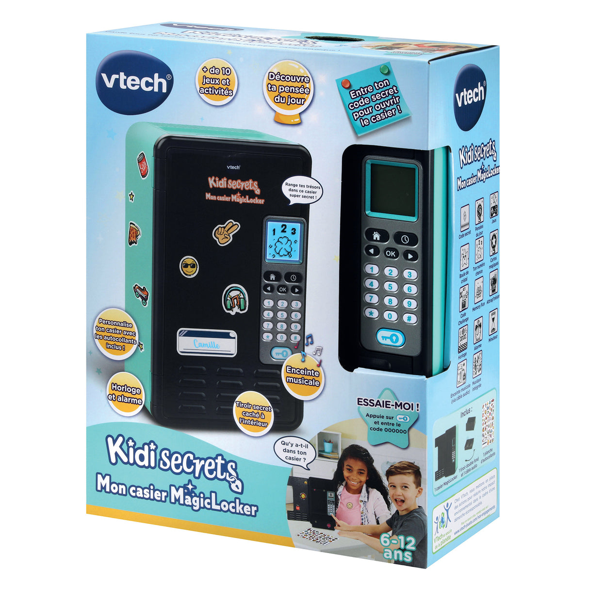 VTECH KIDISECRETS - MON CASIER MAGICLOCKER (BLEU/NOIR)