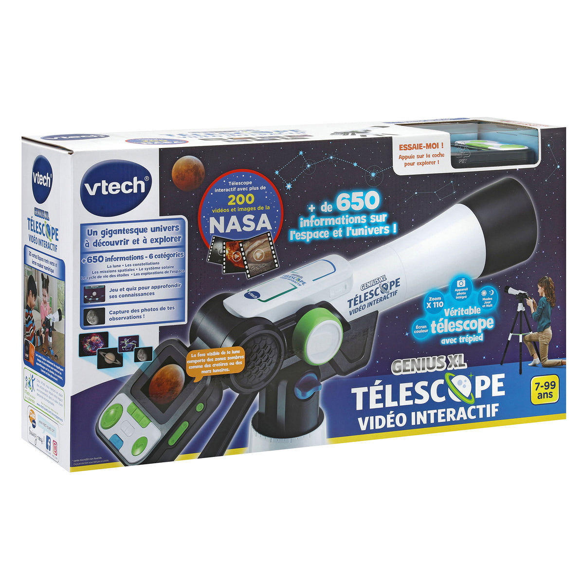 VTECH Genius XL - Télescope vidéo interactif