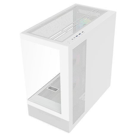 Boitier Moyen Tour ATX iTek Showbui 42 RGB avec panneaux vitrés (Blanc)
