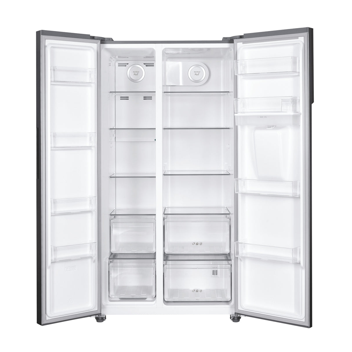 Réfrigérateur Américain - CANDY - CHSBSO-6174XWD - No Frost - Classe E - 529 L - 39 dB - Inox