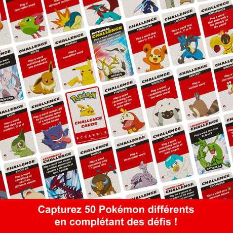 Scrabble Pokémon-Jeu de société familial avec 2 modes de jeu HXT27