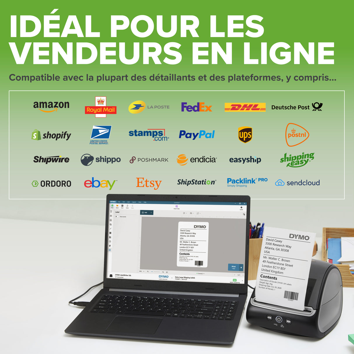 Imprimante Étiquette Dymo LabelWriter 5XL (Noir)