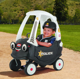 Cozy Coupe - Little Tikes - Police - Voiture enfant - Portes, Klaxon et Plancher a retirer - Des 18 mois