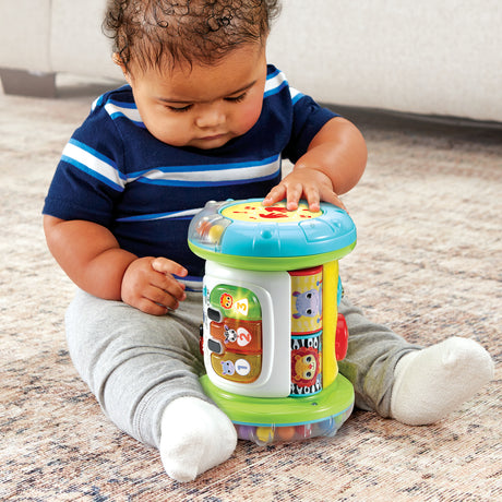 Rouleau d'activités interactif VTECH MAGI ROULEAU TAM-TAM 3 EN 1 pour bébé de 9 a 36 mois - Blanc/Multicolore