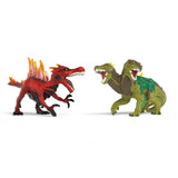 Figurine Saurien de feu vs Lézard de la jungle, Schleich 70834 Gamme Eldrador Creatures