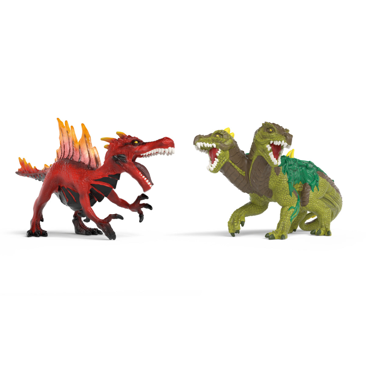 Figurine Saurien de feu vs Lézard de la jungle, Schleich 70834 Gamme Eldrador Creatures