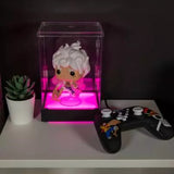 Vitrine LED Display Box pour figurine - KONIX - Compatible Funko Pop / Banpresto Qposket - Éclairage RVB - Câble USB