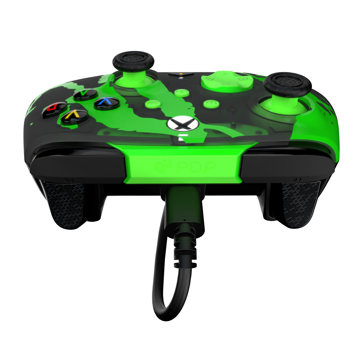 Manette de jeu - Xbox - Rematch Glow Advanced - Filaire - Jolt Green - PDP