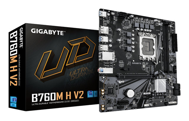 Carte mere - GIGABYTE - B760M H V2 - Format Micro-ATX - Chipset Intel B760 - DDR5
