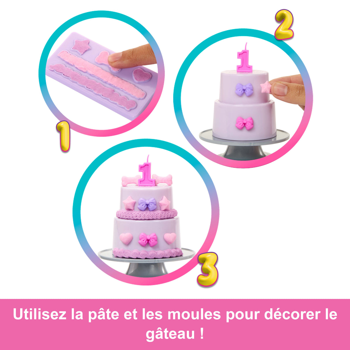 BARBIE Party unboxed chien violet - JFG70