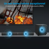 Barre de Son 2.1 - MEDION - 2x30W RMS + Sub 60W RMS - Caisson sans fil