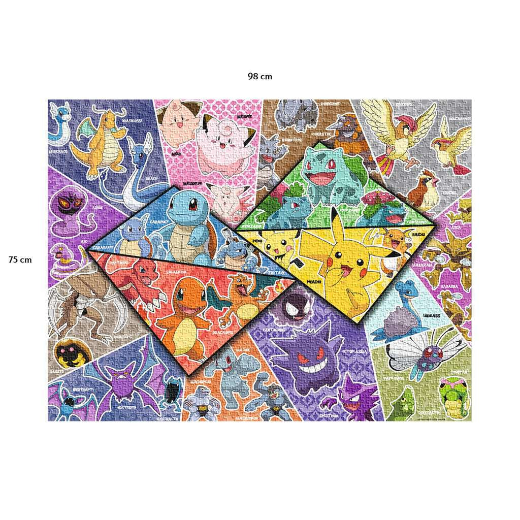 Nathan-POKEMON-Puzzle 2000 pieces - Les 16 types de Pokémon-4005556873142-A partir de 14 ans