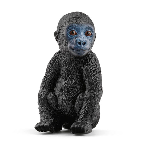 Figurine famille de Gorilles des Plaines, avec 1 maman gorille et ses 2 bébés, pour enfants des 3 ans - Schleich 42601 Wild life
