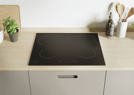 Plaque de cuisson vitrocéramique CANDY CH64CCB - 4 foyers - L 59 cm - Noir