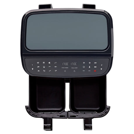 Friteuse a Air Chaud - MEDION - P20 XXL Twin - 2600 W - 2 paniers - 9 programmes - Noir
