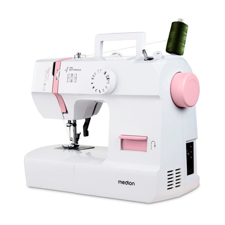 Machine a Coudre - MEDION - SM 70 - 71W - 12 Points - 700 tr/min - LED - Rose