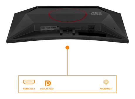 Ecran PC Gamer incurvé - AOC - 24'' - FHD - 180Hz - Dalle VA - 0,5ms - C24G42E