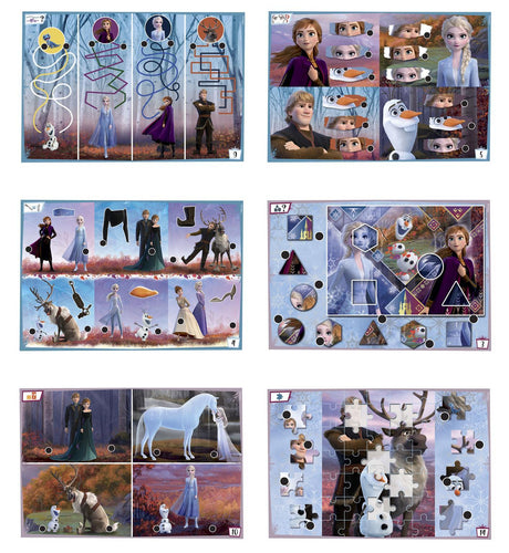 Clementoni - Pupitre Reine des Neiges - Jeu éducatif - Découvre les formes, les couleurs, les chiffres, l'espace et les dimensions