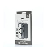 We Coque de protection RUBBER APPLE IPHONE 12/12 PRO - Dos transparent contour m
