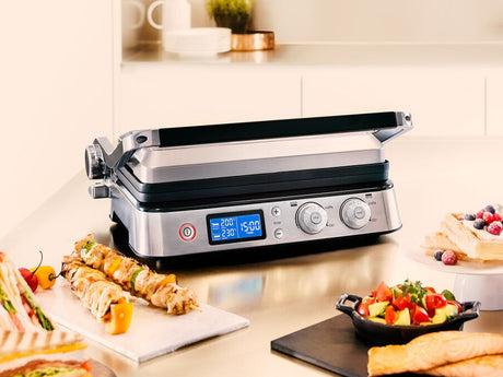 Grill multifonctions - BRAUN - Multi Pro 9 - 2000 W - 3 positions de chauffe - Noir / Acier