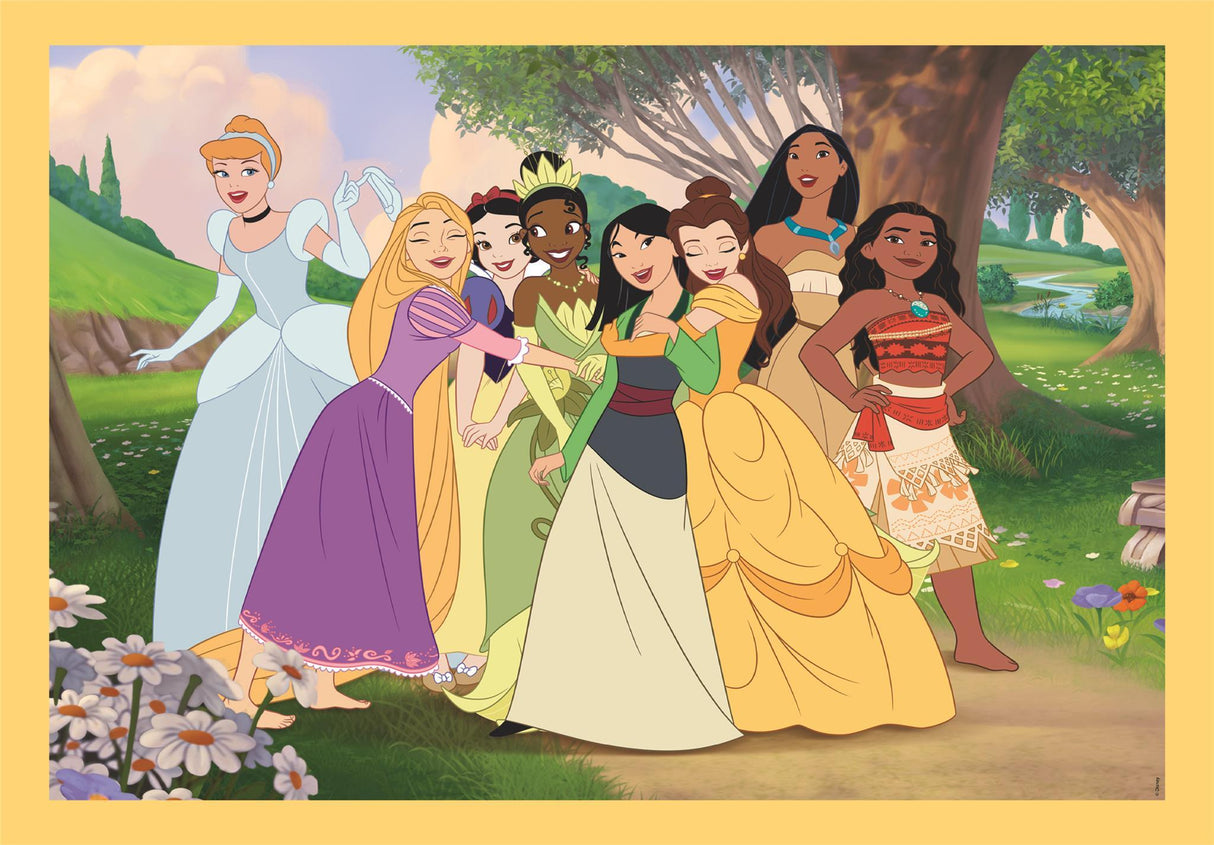 CLEMENTONI - Puzzle 4 en 1 - Disney Princess