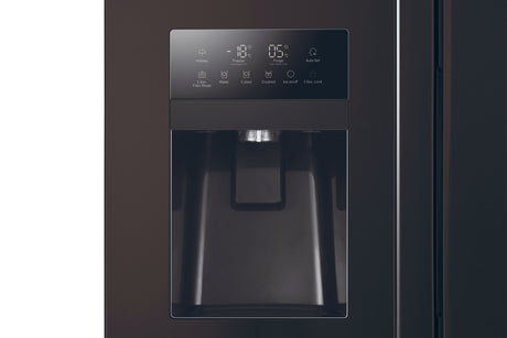 Réfrigérateur américain - HAIER - SBS 90 Series 3 HSR3918EIPB - Classe E - 515 L - 180 x 90 x 65,9 cm - Noir