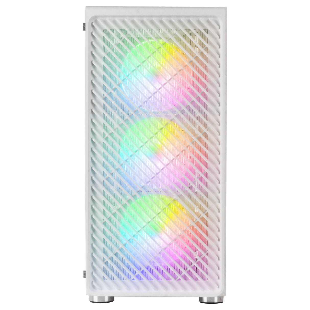 Boitier Moyen Tour ATX Mars Gaming MC-F RGB avec panneau vitré (Blanc)