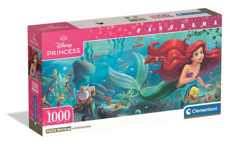 CLEMENTONI - Compact 1000 pieces Panorama - La Petite Sirene