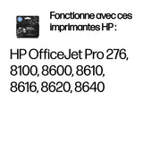HP 950XL Cartouche d'encre noire grande capacité authentique (CN045AE) pour HP OfficeJet Pro 251dw/276dw/8100/8600