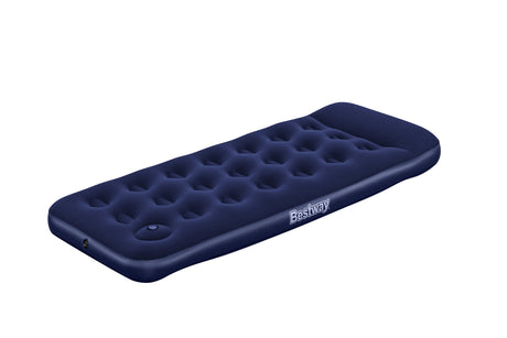 Matelas gonflable camping - BESTWAY - 1 place -185x76x22 cm avec pompe a pied intégrée