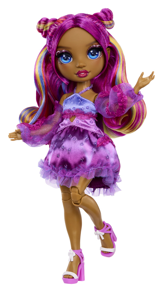 Rainbow High - Poupée Mannequin Be Dazzling - Noemie Violette - 28 cm - Pierres précieuses scintillantes et accessoires inclus