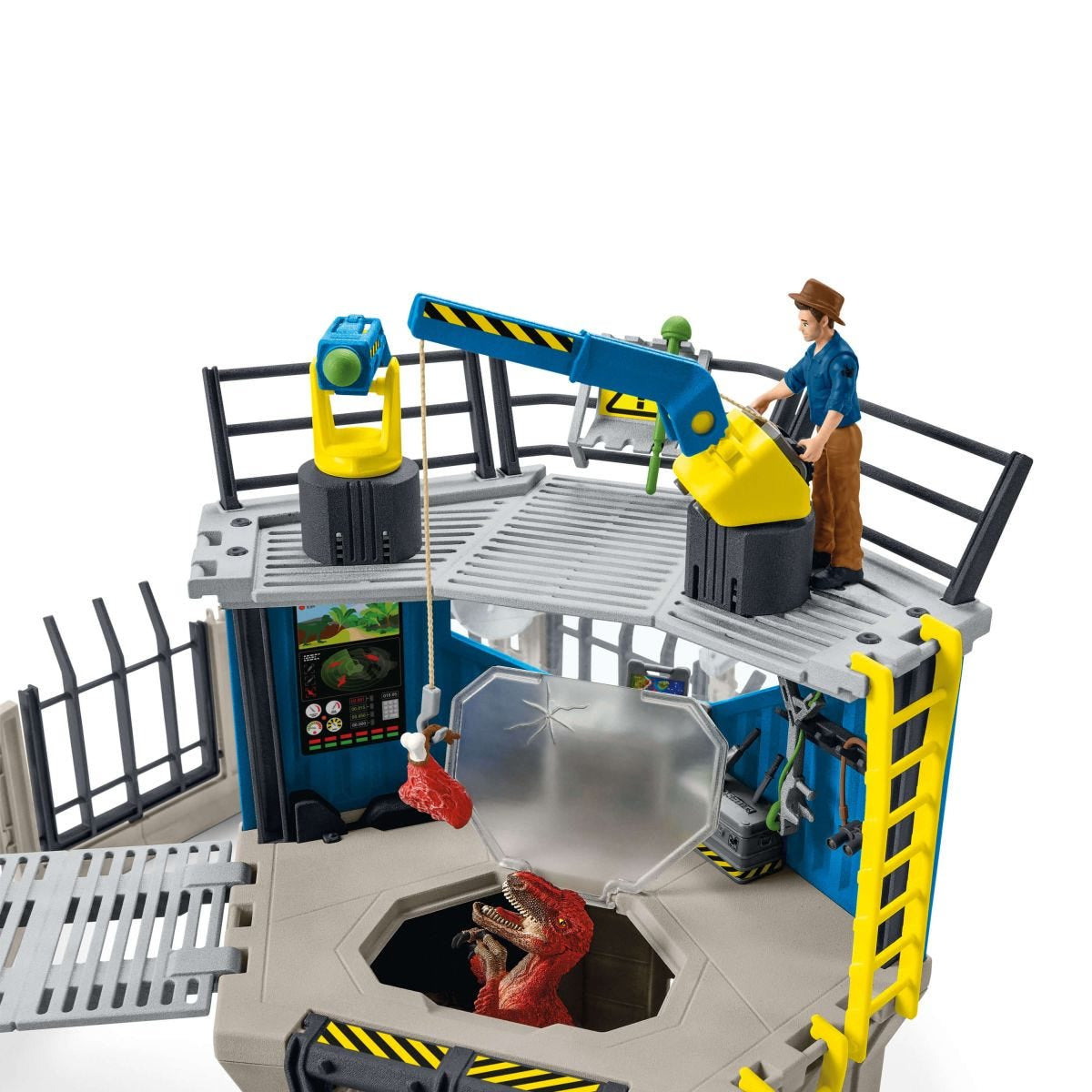 Grande station de recherche Dino, coffret de 72 pieces, jouets, Des 5 ans, Schleich 41462 Dinosaurs