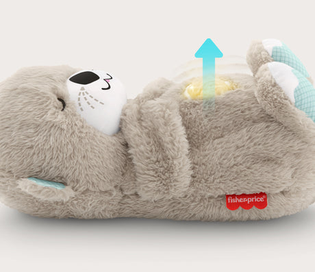 Fisher-Price - Ma Loutre Câlins Bonne Nuit - Peluche Veilleuse Bébé Musicale et Lumineuse - Jouet d'Eveil - Des la naissance FXC66