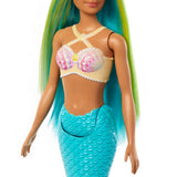 Barbie-Poupées Sirenes avec cheveux et nageoire colorés et serre-tete HRR03