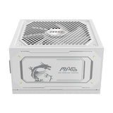 Bloc d'alimentation PC - MSI - MAG A1000GL - PCIe CEM 5.1 - 1000 W - Ventilateurs 135 mm - Blanc