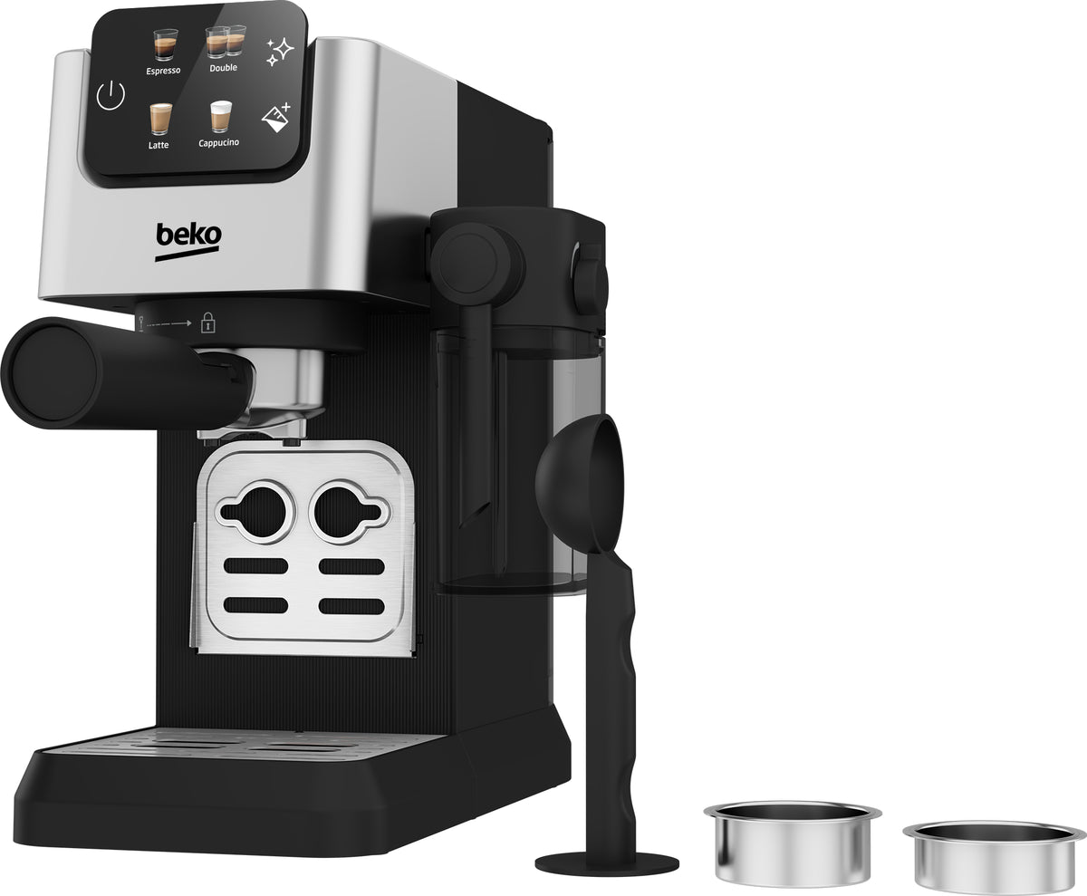Machine expresso manuelle - BEKO - CEP5304X - 1628 W - 1,1 L - Argenté