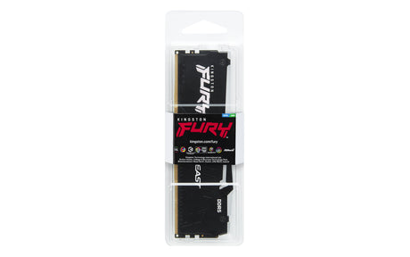 Barrette mémoire 32Go DIMM DDR5 Kingston Fury Beast RGB  5200MHz (Noir)